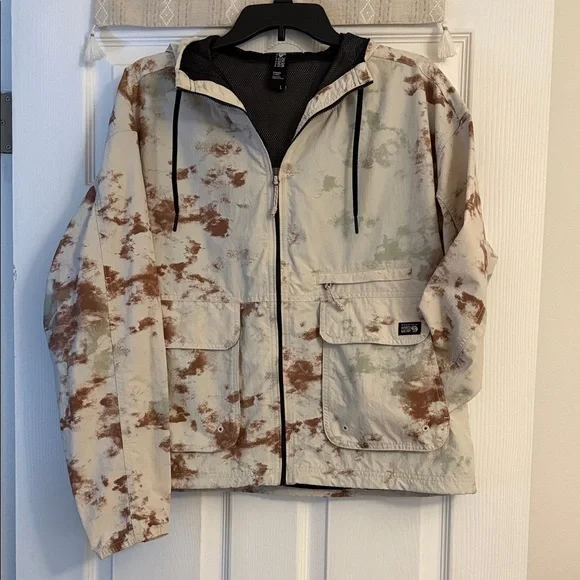 LIKE NEW!! Woman’s Mountain Hardwear Cream and Brown Jacket, L - Picture 1 of 5